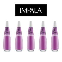 Kit 5 esmaltes impala a cor da moda cremoso intenso Kit 5 esmaltes impala a cor da moda cremoso intenso