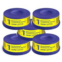 Kit 5 Esparadrapo Impermeável Mió Branco 1,2cm X 4,5m 1 Unidade Kit 5 Esparadrapo Impermeável Mió Branco 1,2cm X 4,5m 1 Unidade