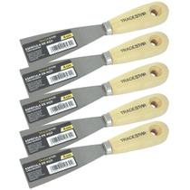 Kit 5 Espátula 4 cm Aço Gesso Massa Corrida Multiuso Drywal Kit 5 Espátula 4 cm Aço Gesso Massa Corrida Multiuso Drywal