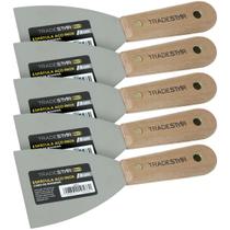 Kit 5 Espátula 8 cm Aço Inox Multiuso P/ Chapa Gesso Drywal Kit 5 Espátula 8 cm Aço Inox Multiuso P/ Chapa Gesso Drywal