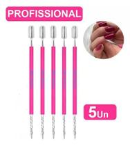 Kit 5 Espatula abaulada + palito c/ rosca revestido de silicone - Aiko