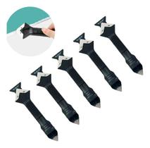 Kit 5 Espatula Removedor Aplicador Silicone Rejunte Parede Kit 5 Espatula Removedor Aplicador Silicone Rejunte Parede
