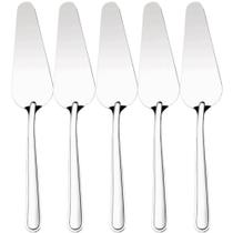 Kit 5 Espátulas para Cortar Bolos Tortas 23cm Inox Pá Cortadora de Fatia Taumer Kit 5 Espátulas para Cortar Bolos Tortas 23cm Inox Pá Cortadora de Fatia Taumer
