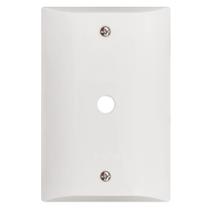 Kit 5 Espelho Placa Com Furo Tv a Cabo Para Interruptor Tomada Branca