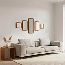 Kit 5 Espelhos Decorativos Poli E2g Design