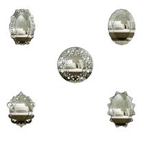 Kit 5 Espelhos Decorativos Venezianos Pegui Matera