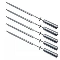 Kit 5 Espeto Grill Giratória Espada Para Churrasco Kit 5 Espeto Grill Giratória Espada Para Churrasco