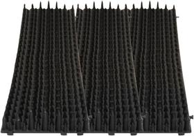 Kit 5 Espicula Protetor Anti Pombo Espanta Gatos Repelente Roedores Inibidor Espinhos Para Muro Janela Preto