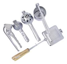 Kit 5 Espremedor Alho Laranja Limão Batata E Lancheira Bauru