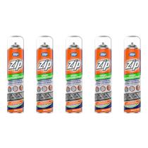Kit 5 espuma desengordurante limpeza pesada sem esforço zip 300ml my place