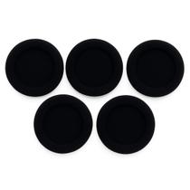 Kit 5 Espumas Grande 80mm 8cm Fechada para Headset e Fone de Ouvido com Encaixe 55mm 5,5cm