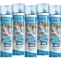 Kit 5 Espumas Mágica Carro, Casa Tenis Multiuso Para Limpeza Geral Spray Aerossol 400ml