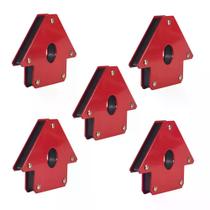 Kit 5 Esquadro Magnético Para Solda - 35kg - Galzer