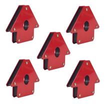 Kit 5 Esquadro Magnético Para Solda - 35kg - Galzer