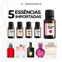 Kit 5 Essencias Alta Qualidade Perfume Importado 10ml Fixação Profissional Essências Femininas Kit 5 Essencias Alta Qualidade Perfume Importado 10ml Fixação Profissional Essências Femininas