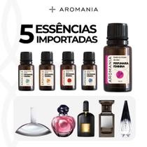 Kit 5 Essencias Alta Qualidade Perfume Importado 10ml Fixação Profissional Essências Femininas Kit 5 Essencias Alta Qualidade Perfume Importado 10ml Fixação Profissional Essências Femininas