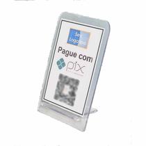 Kit 5 Expositor Display A5 Encaixe Mesa Balcão Avisos Pix Qr Kit 5 Expositor Display A5 Encaixe Mesa Balcão Avisos Pix Qr