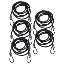 Kit 5 Extensor Corda Elástico 1,5M Gancho de Ferro Amarrar Carga Bagageiro Moto Lona Camping Kit 5 Extensor Corda Elástico 1,5M Gancho de Ferro Amarrar Carga Bagageiro Moto Lona Camping