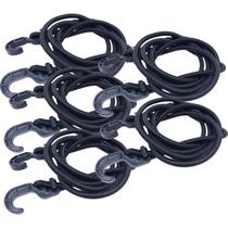 Kit 5 Extensor Corda Elástico 1,5M Gancho Plástico Amarrar Carga Bagageiro Moto Lona Camping Kit 5 Extensor Corda Elástico 1,5M Gancho Plástico Amarrar Carga Bagageiro Moto Lona Camping