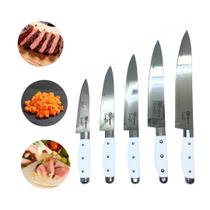 Kit 5 Facas de Cortar Carne Master Chef Cozinha Churrasco Gourmet