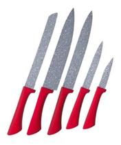 Kit 5 Facas Em Inox Colorstone Gourmet Volcano Faqueiro Kit 5 Facas Em Inox Colorstone Gourmet Volcano Faqueiro