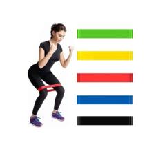 Kit 5 Faixa Elástica Band Extensor Resistente Funcional Malhação Musculação / Fisioterapia/ Academia Kit 5 Faixa Elástica Band Extensor Resistente Funcional Malhação Musculação / Fisioterapia/ Academia