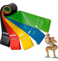 Kit 5 Faixa Elástica Super Mini Band Para Treino Exercícios