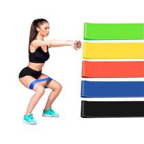Kit 5 Faixas elástica para exercícios físicos Mini Band - NS