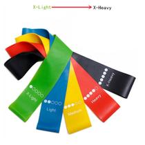 Kit 5 Faixas Elásticas Fisioterapia Ginástica Musculação Mini Band Kit 5 Faixas Elásticas Fisioterapia Ginástica Musculação Mini Band
