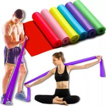 Kit 5 Faixas Elásticas Intensidades Thera Band Fisioterapia