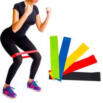 Kit 5 Faixas Elásticas Para Treino Resistência Academia Casa