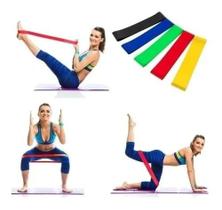 Kit 5 Faixas Elásticas Theraband Execicios Fisioterpia Yoga