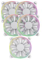 Kit 5 Fan Cooler Argb White Gamemax Big Bowl Dbb-w