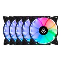 Kit 5 Fans Mancer Z100 RGB Com Controladora 120mm - MCR-Z10RGB-01 Kit 5 Fans Mancer Z100 RGB Com Controladora 120mm - MCR-Z10RGB-01