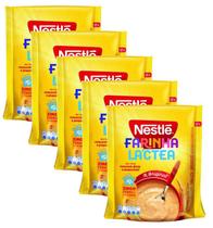 kit 5 Farinha Láctea Original Nestlé Pacote 160g