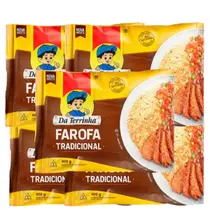 Kit 5 Farofa Pronta da Terrinha Tradicional 400g