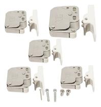 Kit 5 Fecho Toque E Abra Push Open Articulado Móveis Fgvtn - Niquelado