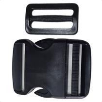 Kit 5 Fechos Engate Rápido 50mm + 10 Reguladores Alças Kit 5 Fechos Engate Rápido 50mm + 10 Reguladores Alças