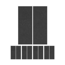 Kit 5 Feltro Adesivo Retangular 127x51mm Preto Com 2 Unid Kit 5 Feltro Adesivo Retangular 127x51mm Preto Com 2 Unid
