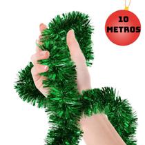 Kit 5 Festão De Natal Verde Para Arvore De Natal 2 Metros - Enfeite De Natal