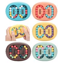 Kit 5 Fidget Toys Cubo Dedo Feijão Mágico Rotativo Brinquedo Anti Stress Puzzle Toys