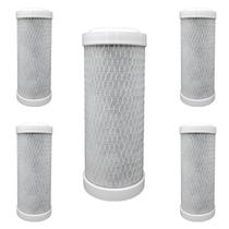 Kit 5 Filtros Carbon Block 7" De Encaixe para Uso Universal