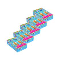 Kit 5 Fini Tubes Twister Frutas Silvestres e Nata 15g com 12 Unidades de Cada, Total 60 Unidades