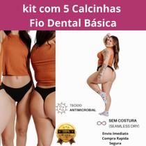 Kit 5 Fio Dental Adulto Feminino Conforto e Sensualidade Kit 5 Fio Dental Adulto Feminino Conforto e Sensualidade