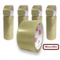 kit 5 Fita adesiva transparente 45 x 50 m larga tipo durex