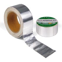 Kit 5 Fita Adesiva Vedação Impermeável Aluminizada Vazamento Telhado Calha Borracha Butílica 5cmx5m