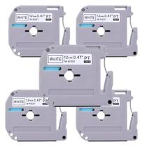 Kit 5 Fita Compatível Brother M231 Mk 231 Mk231 Pt-65 12mm Kit 5 Fita Compatível Brother M231 Mk 231 Mk231 Pt-65 12mm