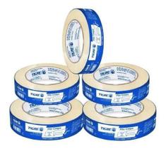 Kit 5 Fita Crepe 18X50 Uso Geral Profissional Tigre