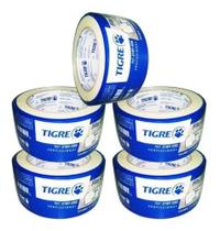 Kit 5 Fita Crepe 50X50 Uso Geral Tigre