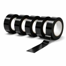 Kit 5 fita isolante preta de 19mm x 10mt sibratec Kit 5 fita isolante preta de 19mm x 10mt sibratec
